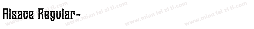 Alsace Regular字体转换